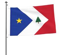 Drapeaux De Jardin Les Acadiens De La Nouvelle-Angleterre Bannière De Cour Classique Bannières Extérieure Pour Jardins Festivals Extérieurs 90X150 CM