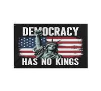 Drapeaux De Jardin Les Démocraties N'Ont Pas De Roi Défendons La Démocratie Hommes Femmes Américaines Drapeau Extérieur Décorations Garden Flag Pour Ferme Balcon Fête Célébrations 90X150 Cm