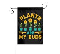 Drapeaux De Jardin Les Plantes Sont Mes Bourgeons Toutes Les Saisons Drapeau Extérieur Décorations Pelouse Drapeaux Pour Patio Balcon Fête 30X45Cm