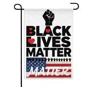 Drapeaux De Jardin Les Vies Des Noirs Comptent Premium Garden Flag Décorations Pelouse Drapeaux Pour Célébrations Balcon Fête 30X45Cm