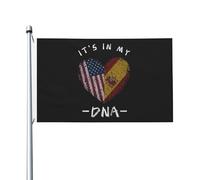 Drapeaux De Jardin L'Espagne Est Dans Mon Adn Bannière Jardins Couleurs Vives Drapeau Fierté Durable Drapeaus Décoratif Pour Festivals Fête Défilé 90X152CM