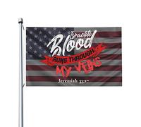 Drapeaux De Jardin L'Hébreu Israélite Coule Dans Mes Veines Drapeau Extérieur Décorations Garden Flag Pour Ferme Patio Jardinage 90X150 Cm