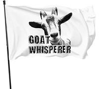 Drapeaux De Jardin L'Homme Qui Murmure À L'Oreille Des Chèvres Bannière Jardins Résistant Bannières Extérieure Imperméabiliser Drapeaus Décoratif Pour Fête Défilé Balcon 90X152Cm