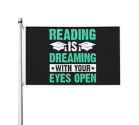 Drapeaux De Jardin Lire, C'Est Rêver Les Yeux Ouverts Garden Flag Décorations Drapeau Extérieur Coupe-Vent Et Étancheune Pelouse Drapeaux Pour Patio Célébrations M