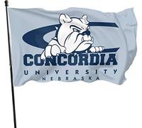 Drapeaux De Jardin Logo De L'Université Concordia A Du Nebraska Drapeau Fierté Decoration Drapeaus Décoratif Durable Bannière Jardins Pour Fête Balcon Défilé 90X152CM