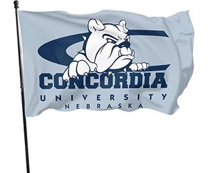 Drapeaux De Jardin Logo De L'Université Concordia A Du Nebraska Drapeau Fierté Decoration Drapeaus Décoratif Durable Bannière Jardins Pour Fête Balcon Défilé 90X152CM