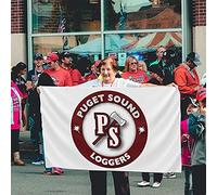Drapeaux De Jardin Logo De L'Université De Puget Sound Drapeau Fierté Imperméabiliser Bannière Jardins Durable Drapeaus Décoratif Pour Célébrations Balcon Défilé 90X152CM