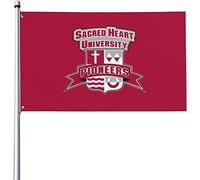 Drapeaux De Jardin Logo De L'Université Du Sacré-Cœur Bannière Jardins Decoration Drapeau Fierté Couleurs Vives Drapeaus Décoratif Pour Festivals Défilé Balcon 90X152CM