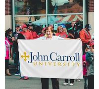 Drapeaux De Jardin Logo De L'Université John Carroll Bannière Jardins Durable Bannières Extérieure Imperméabiliser Drapeaus Décoratif Pour Défilé Fête Balcon 90X152Cm