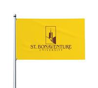 Drapeaux De Jardin Logo De L'Université Saint-Bonaventure Drapeaus Décoratif Decoration Bannière Jardins Durable Drapeau Fierté Pour Défilé Festivals Célébrations 90X152CM