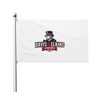 Drapeaux De Jardin Logo Du Davis&Elkins College Drapeaus Décoratif Résistant Bannière Jardins Durable Bannières Extérieure Pour Défilé Fête Festivals 90X152CM