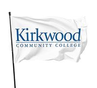 Drapeaux De Jardin Logo Du Sevnth Kirkwood A Community College Bannières Extérieure Decoration Drapeau Fierté Couleurs Vives Bannière Jardins Pour Festivals Défilé Balcon 90X152CM