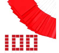 Drapeaux de jardin - Lot de marqueurs de frontière, drapeaux pour dressage de chiens résistants aux agents atmosphériques, indicateurs d'enquête sur la propriété haute visibilité M