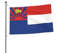 Drapeaux De Jardin L'Union Nationale Karen Bannières Extérieure Couleurs Vives Bannière De Cour Pour Pelouse Défilé Extérieurs 90X150 CM