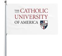 Drapeaux De Jardin L'Université Catholique D'Amérique Drapeau Fierté Durable Drapeaus Décoratif Résistant Bannières Extérieure Pour Fête Festivals Défilé 90X152CM