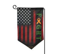 Drapeaux De Jardin Lutte Contre La Leucémie Et Sensibilisation Aux Cancers Résiste Aux Intempéries Garden Flag Toutes Les Saisons Treer Drapeau Pour Célébrations Ferme 30X45Cm