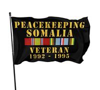 Drapeaux De Jardin Maintien De La Paix En Somalie 1002-1995 Vétéran En Plein Air Drapeau Fierté Decoration Bannières Extérieure Résistant Bannière Jardins Pour Défilé Balcon 90X152CM
