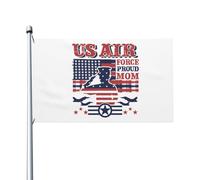 Drapeaux De Jardin Maman Fière Des Forces Armées Américaines Drapeaux Décoratifs D'Extérieur Décoratif Bannière De Jardin Pour Décoration Vacances Extérieurs 90X150 Cm