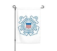 Drapeaux De Jardin Mark Of The U.S. Coast Guard Résiste Aux Intempéries Pelouse Drapeaux Coupe-Vent Et Étancheune Drapeau Extérieur Pour Célébrations Ferme M