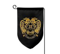 Drapeaux De Jardin Masonic Series 32Nd Degree Masonic Treer Drapeau Coupe-Vent Et Étancheune Bannière Extérieure Toutes Les Saisons Pelouse Drapeaux Pour Célébrations Balcon Fête Ferme S