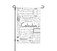 Drapeaux de jardin mathématiques géométriques geek calculus imprimés 30,5 x 45,7 cm double face, décoration saisonnière pour la maison, l'extérieur, les vacances, toutes les saisons