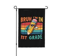 Drapeaux De Jardin Mec, Je Suis En Cp Drapeau De Bienvenue Lavable Couleurs Resistant Exterieur Bannière, Pour Jardin, D'Intérieur, Balcon, 30x45cm