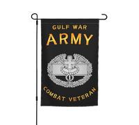 Drapeaux De Jardin Médecin Vétéran De La Guerre Du Golfe Bannière Jardins Durable Bannières Extérieure Résistant Drapeaus Décoratif Pour Festivals Fête Défilé 30X45CM