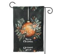 Drapeaux de jardin Merry Christmas No.257 pour extérieur - 71,1 x 101,6 cm - Drapeau doux pour chambre à coucher, intérieur - Drapeaux de jardin légers et infroissables double face pour décorations
