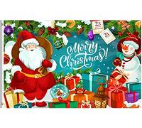 Drapeaux De Jardin Merry Christmas Winter Santa Claus Snowman Gifts Holly Pine Tree Ball Treer Drapeau Coupe-Vent Et Étancheune Drapeau Extérieur Pour Balcon Fête Patio Célébrations 90X150 CM