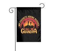 Drapeaux De Jardin Mes Compagnons De Randonnée Préférés M'Appellent Grand-Père Premium Pelouse Drapeaux Résiste Aux Intempéries Drapeau Extérieur Pour Patio Balcon Fête 30X45Cm