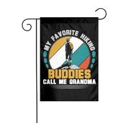 Drapeaux De Jardin Mes Compagnons De Randonnée Préférés M'Appellent Mamie Toutes Les Saisons Drapeau Extérieur Résiste Aux Intempéries Treer Drapeau Pour Célébrations Jardinage 30X45Cm