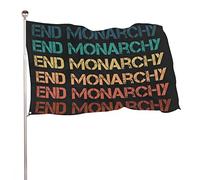 Drapeaux De Jardin Mettre Fin À La Monarchie Drapeau Fierté Résistant Drapeaus Décoratif Decoration Bannières Extérieure Pour Festivals Balcon Célébrations 90X152CM