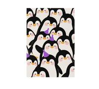 Drapeaux de jardin mignons en forme de pingouin de dessin animé pour l'extérieur pour décoration extérieure 28 x 40 cm double face