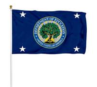 Drapeaux De Jardin Ministère De L'Éducation Le Secrétaire À L'Éducation Drapeau Fierté Durable Bannière Jardins Couleurs Vives Bannières Extérieure Pour Festivals Défilé Balcon 90X152CM