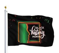 Drapeaux De Jardin Modèle Vectoriel D'Illustration Pour Le Mois De L'Histoire Des Noirs Bannières Extérieure Imperméabiliser Bannière Jardins Durable Drapeaus Décoratif Pour Défilé 90X152CM