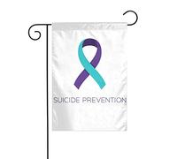 Drapeaux De Jardin Mois De La Prévention Du Suicide Bannière Jardins Imperméabiliser Bannières Extérieure Couleurs Vives Drapeaus Décoratif Pour Festivals Défilé Fête 30X45CM