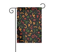 Drapeaux De Jardin Mois De L'Histoire Des Noirs Bannière Jardins Résistant Bannières Extérieure Imperméabiliser Drapeaus Décoratif Pour Défilé Balcon Fête 30X45CM