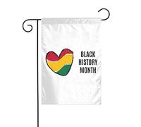 Drapeaux De Jardin Mois De L'Histoire Des Noirs Bannières Extérieure Durable Drapeaus Décoratif Résistant Drapeau Fierté Pour Balcon Défilé Festivals 30X45CM