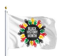 Drapeaux De Jardin Mois De L'Histoire Des Noirs Bannières Extérieure Résistant Bannière Jardins Decoration Drapeau Fierté Pour Festivals Défilé Célébrations 90X152CM