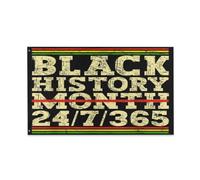 Drapeaux De Jardin Mois De L'Histoire Des Noirs, Cadeau Amusant, 24H/24, 7J/7, 365 Jours Par An Treer Drapeau Premium Garden Flag Pour Célébrations Patio Jardinage 90X150 Cm