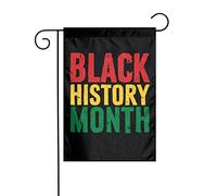 Drapeaux De Jardin Mois De L'Histoire Des Noirs Drapeaus Décoratif Imperméabiliser Bannière Jardins Couleurs Vives Drapeau Fierté Pour Festivals Défilé Balcon 30X45CM