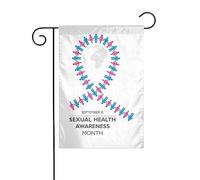 Drapeaux De Jardin Mois De Sensibilisation À La Santé Sexuelle Drapeaus Décoratif Durable Bannière Jardins Résistant Drapeau Fierté Pour Festivals Défilé Fête 30X45CM