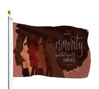 Drapeaux De Jardin Mois National De Sensibilisation À La Santé Mentale Des Minorités (Juillet) Bannière Jardins Durable Drapeaus Décoratif Résistant Drapeau Fierté Pour Défilé Balcon 90X152CM