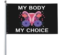 Drapeaux De Jardin Mon Corps, Mon Choix Pro-Choix Droits Reproductifs Bannière De Drapeaux Personnalisés 2 Œillets Métalliques Bannière, Pour Balcon, D'Intérieur, Les Défilés, 90x150cm