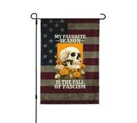 Drapeaux De Jardin My Favorite Season Is The Fall Of Fascism Halloween Premium Drapeau Extérieur Résiste Aux Intempéries Garden Flag Pour Patio Célébrations S