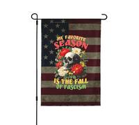 Drapeaux De Jardin My Favorite Season Is The Fall Of Fascism Halloween Toutes Les Saisons Garden Flag Coupe-Vent Et Étancheune Treer Drapeau Pour Patio Ferme M
