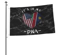 Drapeaux De Jardin Namibie C'Est Dans Mon Adn Namibien Usa Bannières Extérieure Couleurs Vives Drapeau Fierté Durable Drapeaus Décoratif Pour Balcon Défilé Festivals 90X152CM