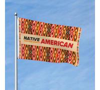 Drapeaux De Jardin Native American Heritage Month Drapeau Fierté Imperméabiliser Drapeaus Décoratif Résistant Bannières Extérieure Pour Festivals Fête Défilé 90X152CM