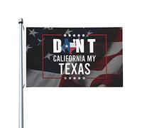 Drapeaux De Jardin Ne Faites Pas De Mon Texas Une Californie Drapeau Fierté Imperméabiliser Bannière Jardins Résistant Drapeaus Décoratif Pour Défilé Fête Balcon 90X152Cm
