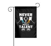 Drapeaux De Jardin Ne Jamais Gaspiller De Talent Décorations Treer Drapeau Premium Pelouse Drapeaux Pour Patio Ferme 30X45Cm